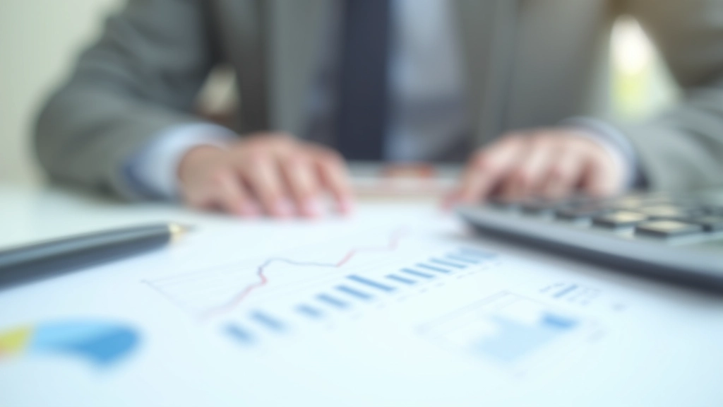 Nahaufnahme von Grafiken und Diagrammen mit Stift und Taschenrechner auf Schreibtisch